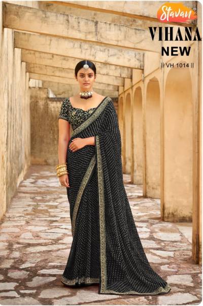 Vihana By Satvan Designer Georgette Saree Collection